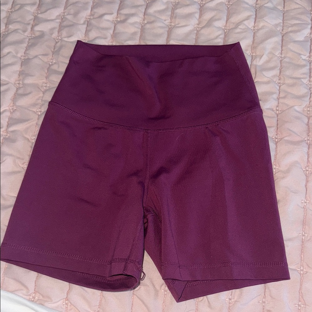 Women's Purple High-Waisted Shorts
